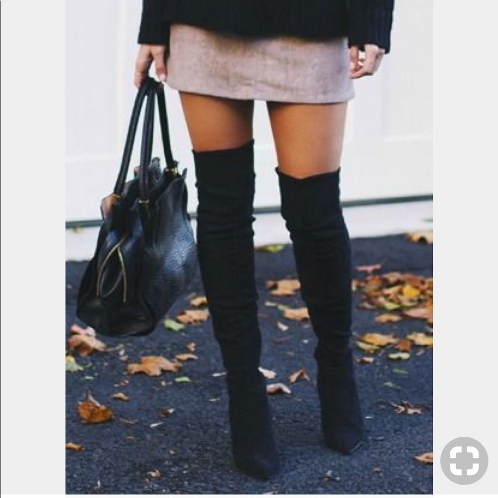 Genuine Suede over the knee boots